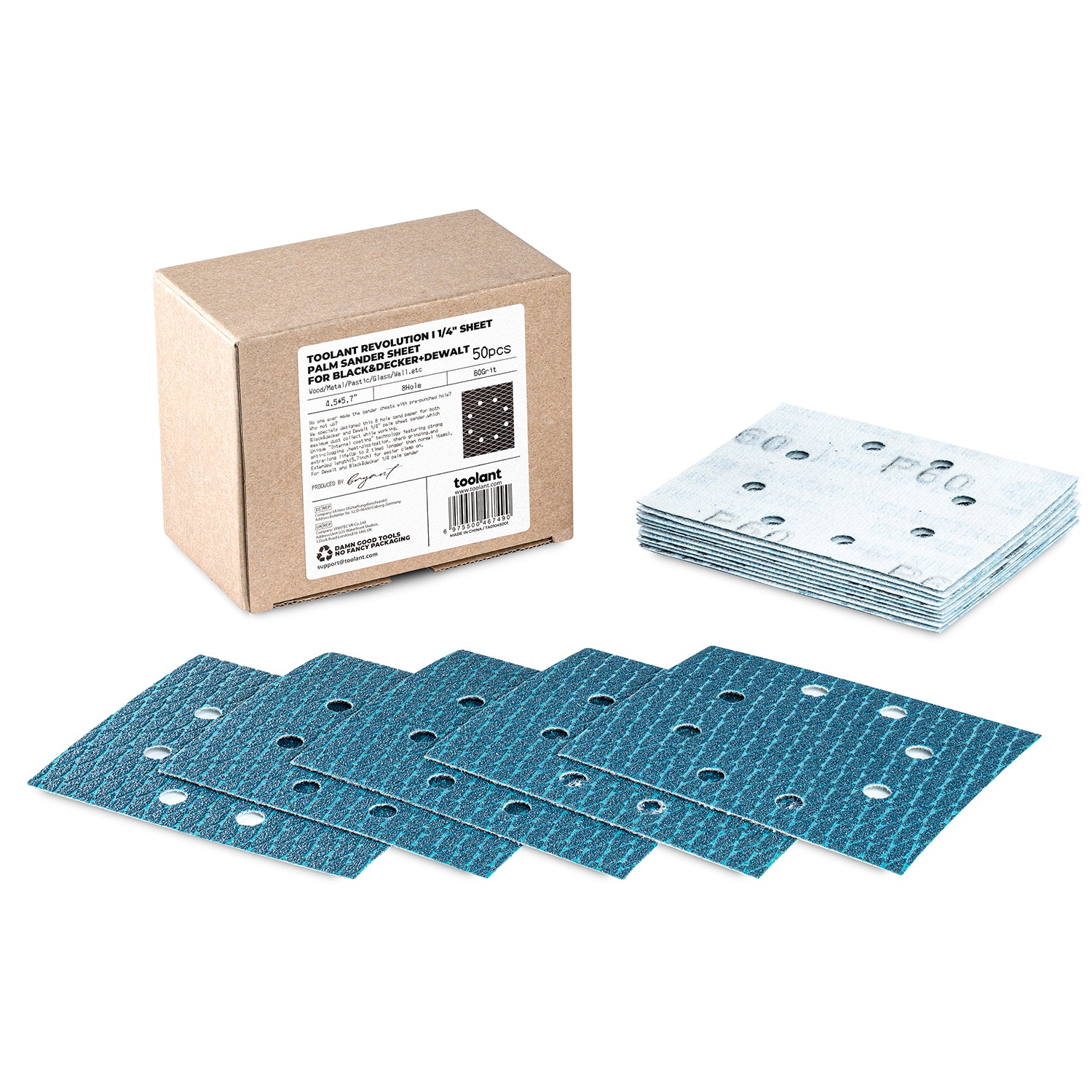 1/4" Sheet Sander Hook and Loop Sandpaper