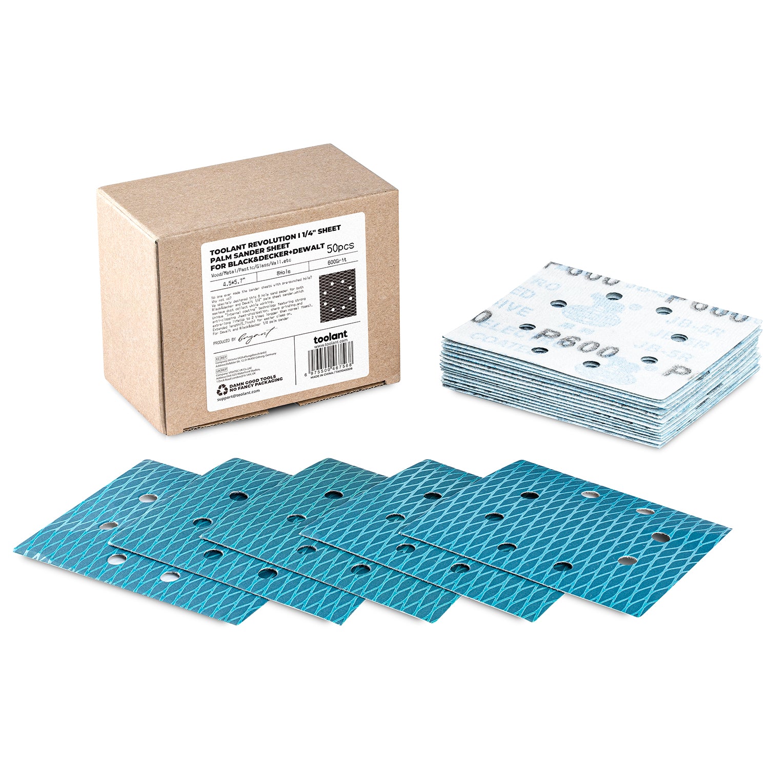 1/4" Sheet Sander Hook and Loop Sandpaper