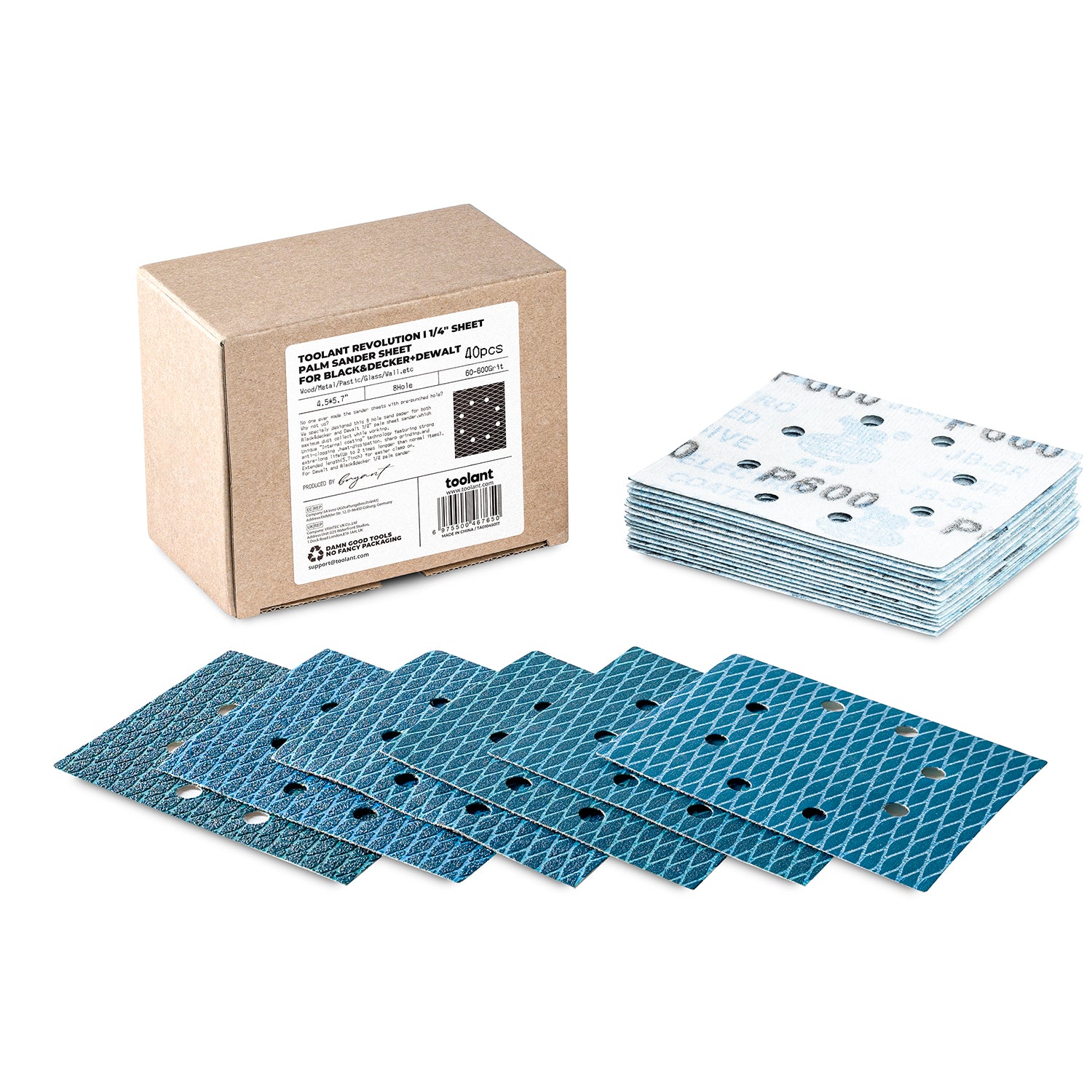 1/4" Sheet Sander Hook and Loop Sandpaper