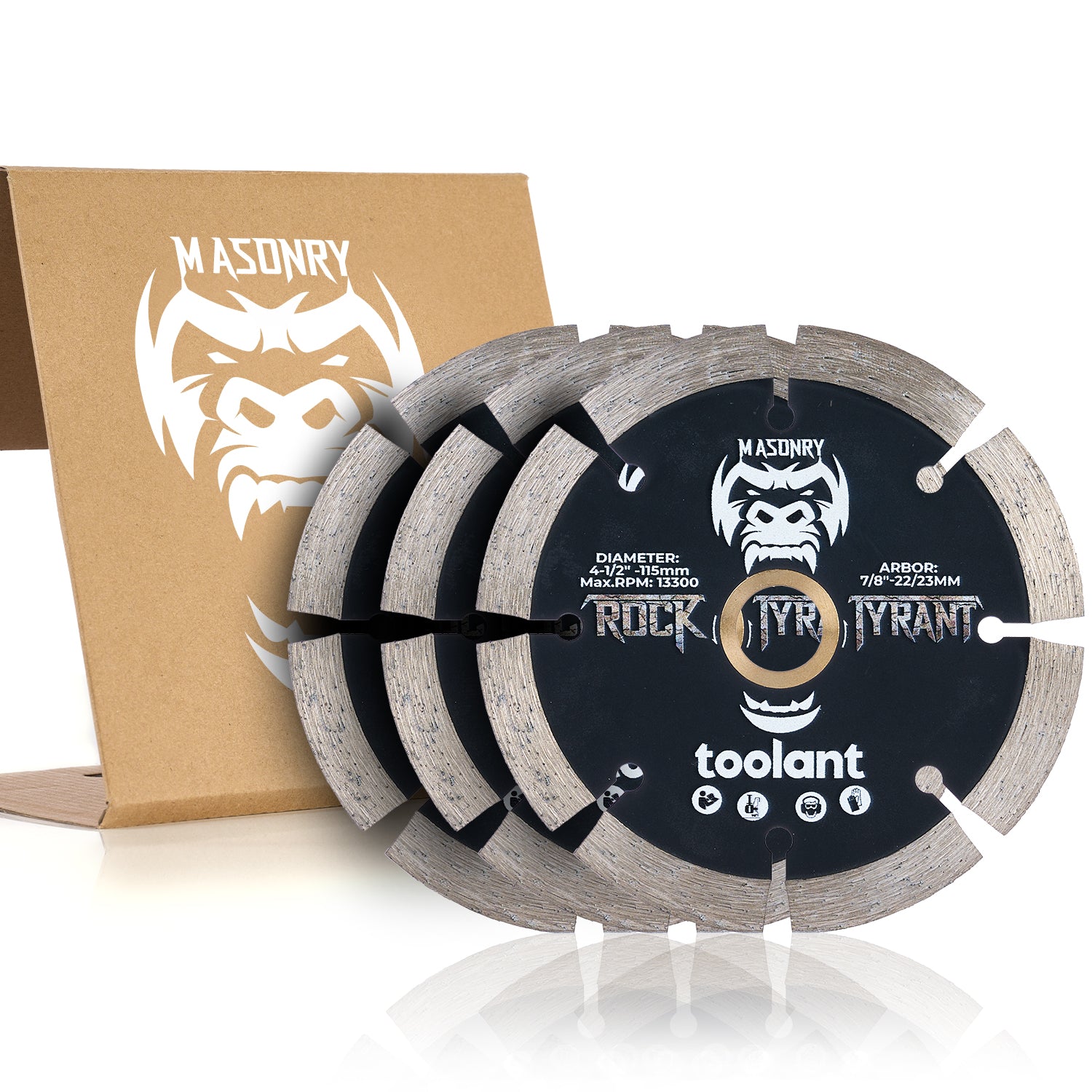 4.5" and 7'' Diamond Saw Blades, 7/8”-5/8” Arbor