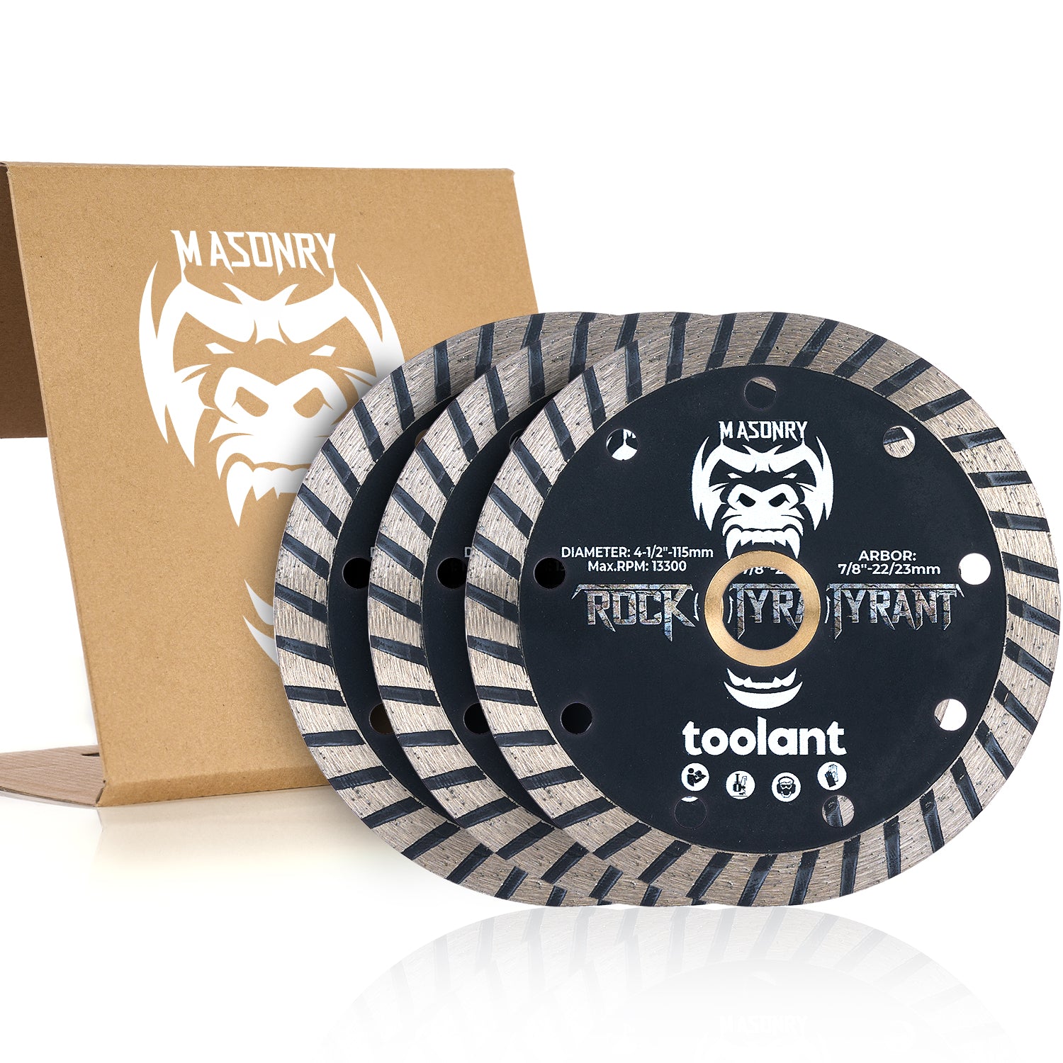 4.5" and 7'' Diamond Saw Blades, 7/8”-5/8” Arbor