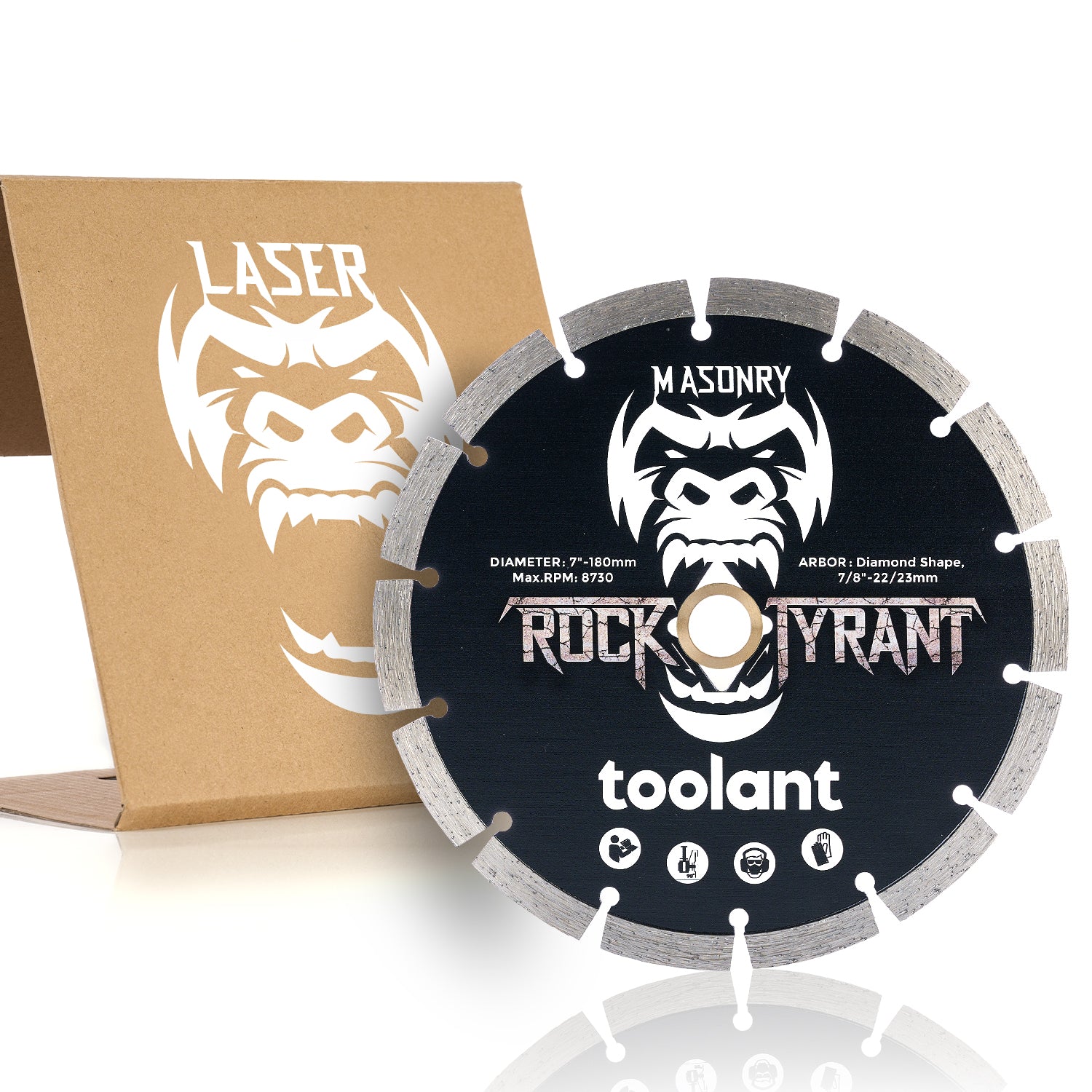 4.5" and 7'' Diamond Saw Blades, 7/8”-5/8” Arbor