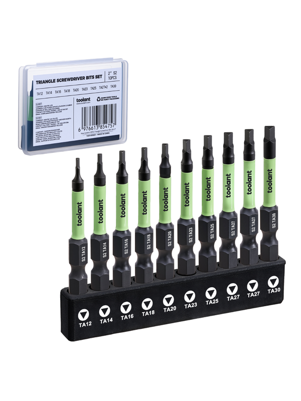 toolant 10-piece triangle screwdriver bits set