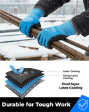 Basic Latex Palm-coated Waterproof Winter Gloves