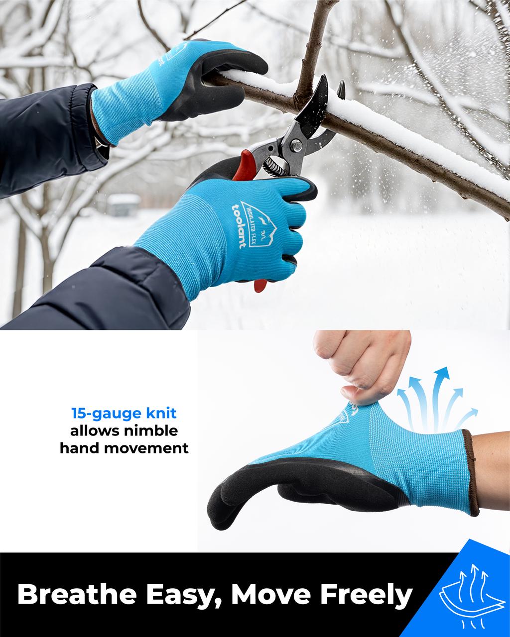 Basic Latex Palm-coated Waterproof Winter Gloves