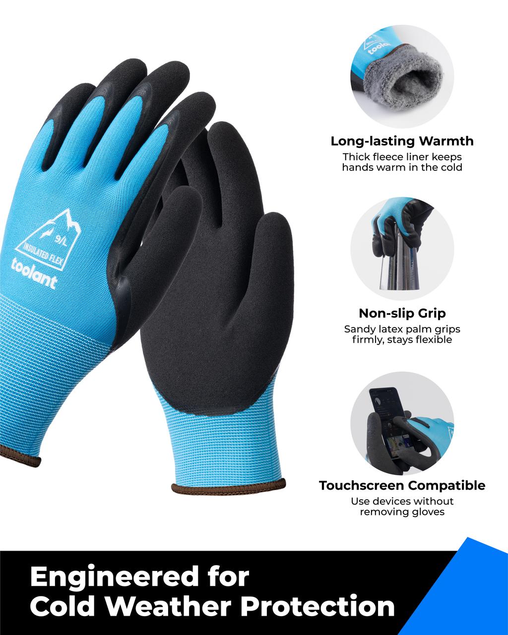 Basic Latex Palm-coated Waterproof Winter Gloves