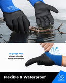 3/4 Latex Palm-coated Waterproof Winter Gloves