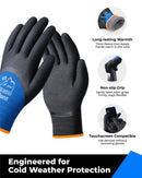 3/4 Latex Palm-coated Waterproof Winter Gloves