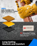 3M Thinsulate Leather Winter Work Gloves with Threaded Cuff