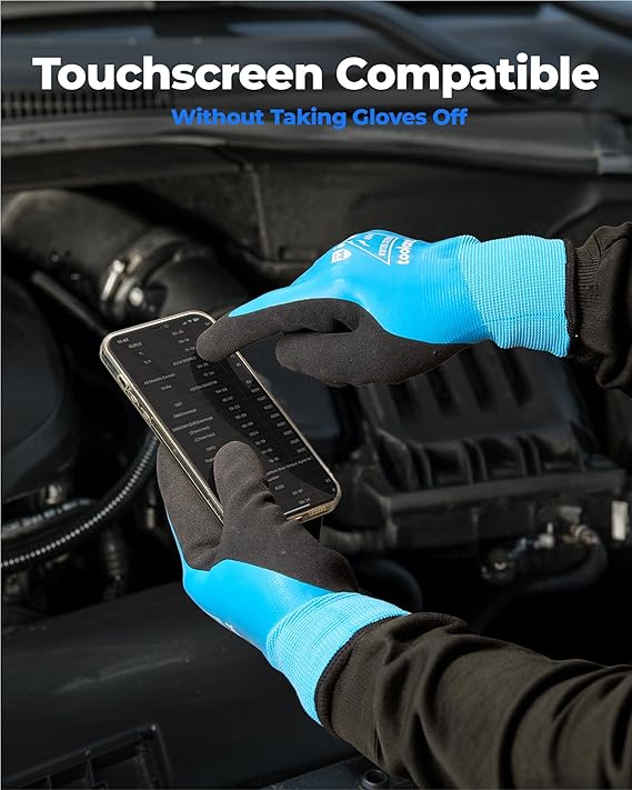 ANSI A4 Cut Resistant Waterproof Winter Work Gloves