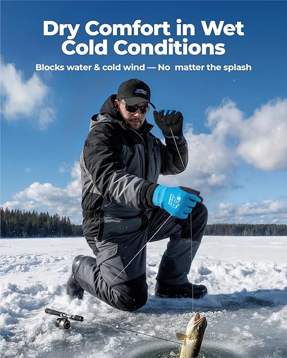 ANSI A4 Cut Resistant Waterproof Winter Work Gloves