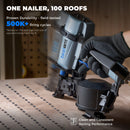 toolant Roofing Nailer, Pneumatic Roofing Nail Gun for 3/4" to 1-3/4" Nails