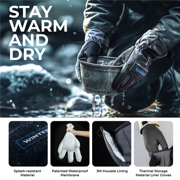 Thor Long Cuff 3M Waterproof Winter Work Gloves