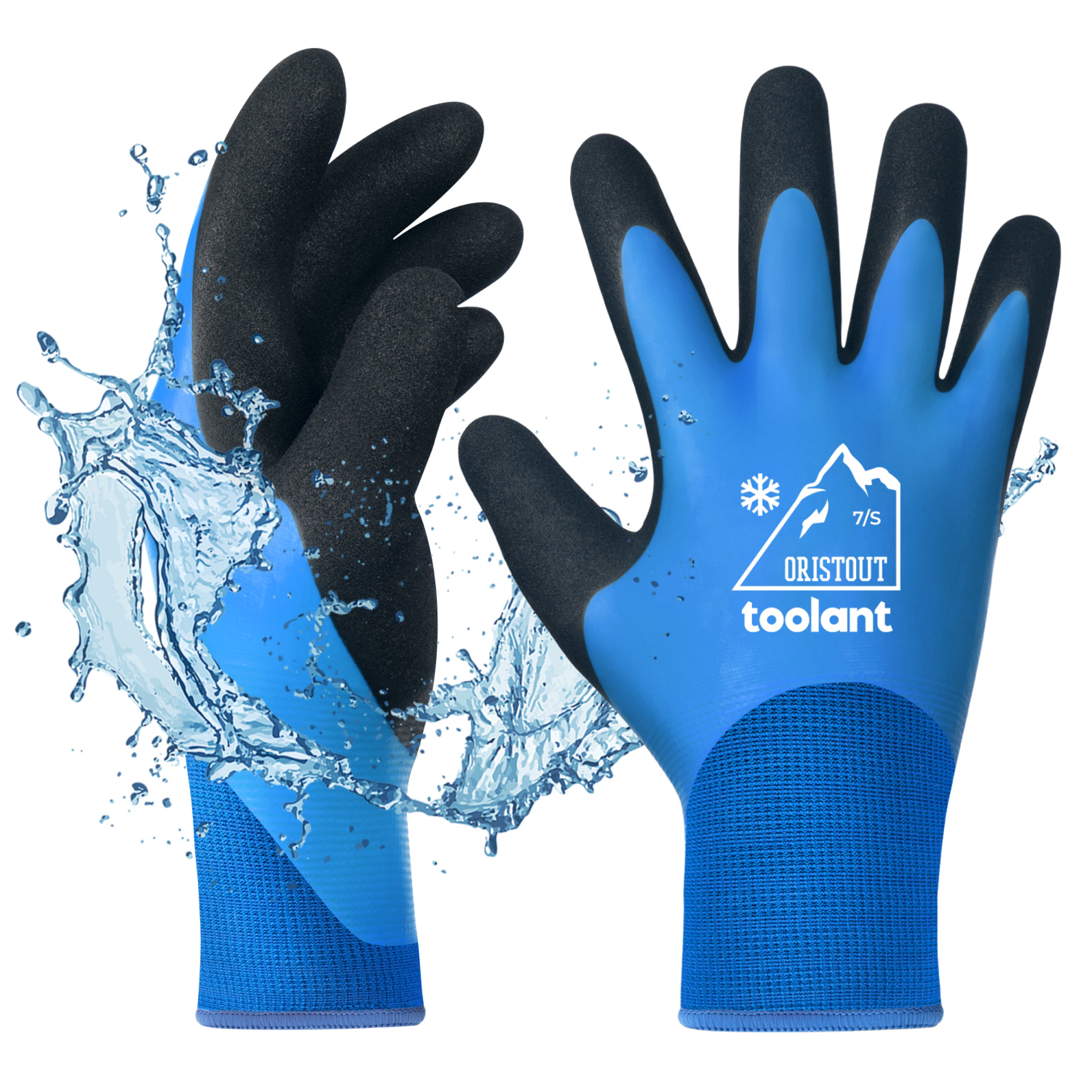 Men's Glacier Grip Premium High Performance Gloves, Anti-Slip Grip,  Thinsulate Lined, 100% Waterproof