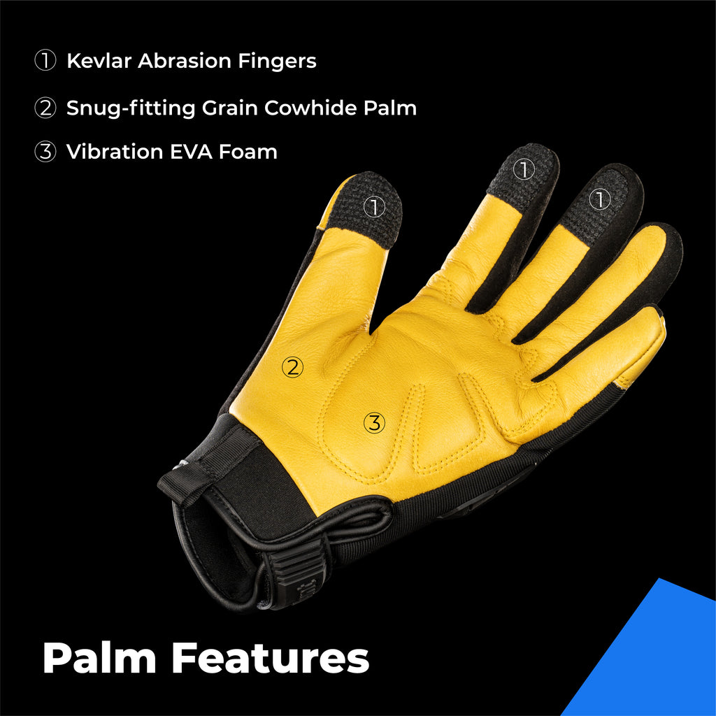 Thor Winter Mechanic Gloves, Heavy Duty, Warm 3M Insulate Lining,  Touchscreen, with Impact Protection
