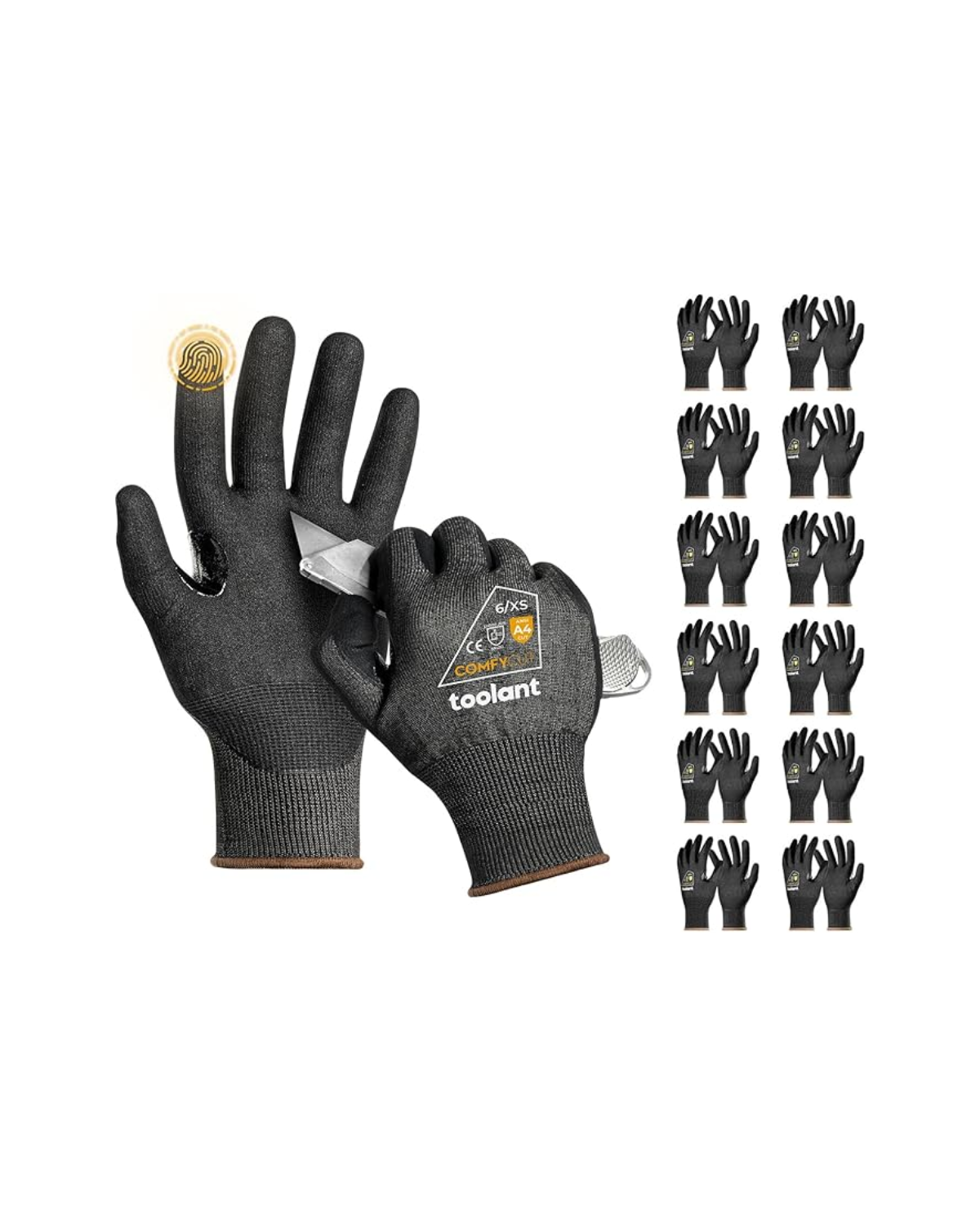 ANSI A4 Cut Resistant Work Gloves