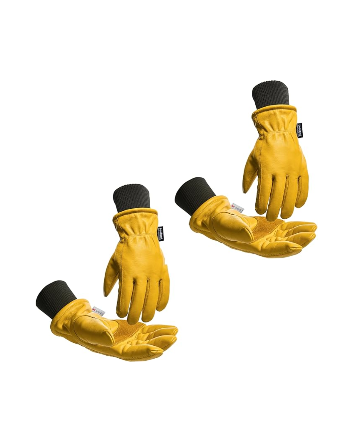 3M Thinsulate Leather Winter Work Gloves with Threaded Cuff