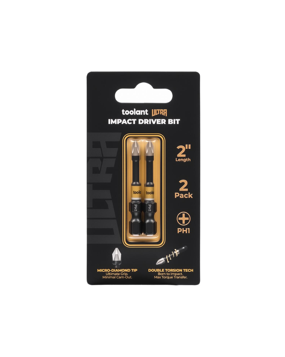 [Ultra] Impact Driver Bit Set, Phillips PH1/PH2/PH3
