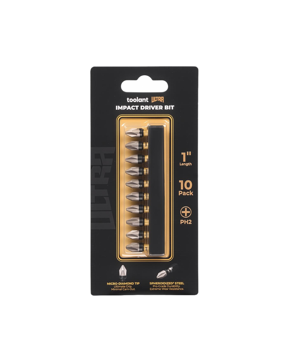 [Ultra] Impact Driver Bit Set, Phillips PH1/PH2/PH3