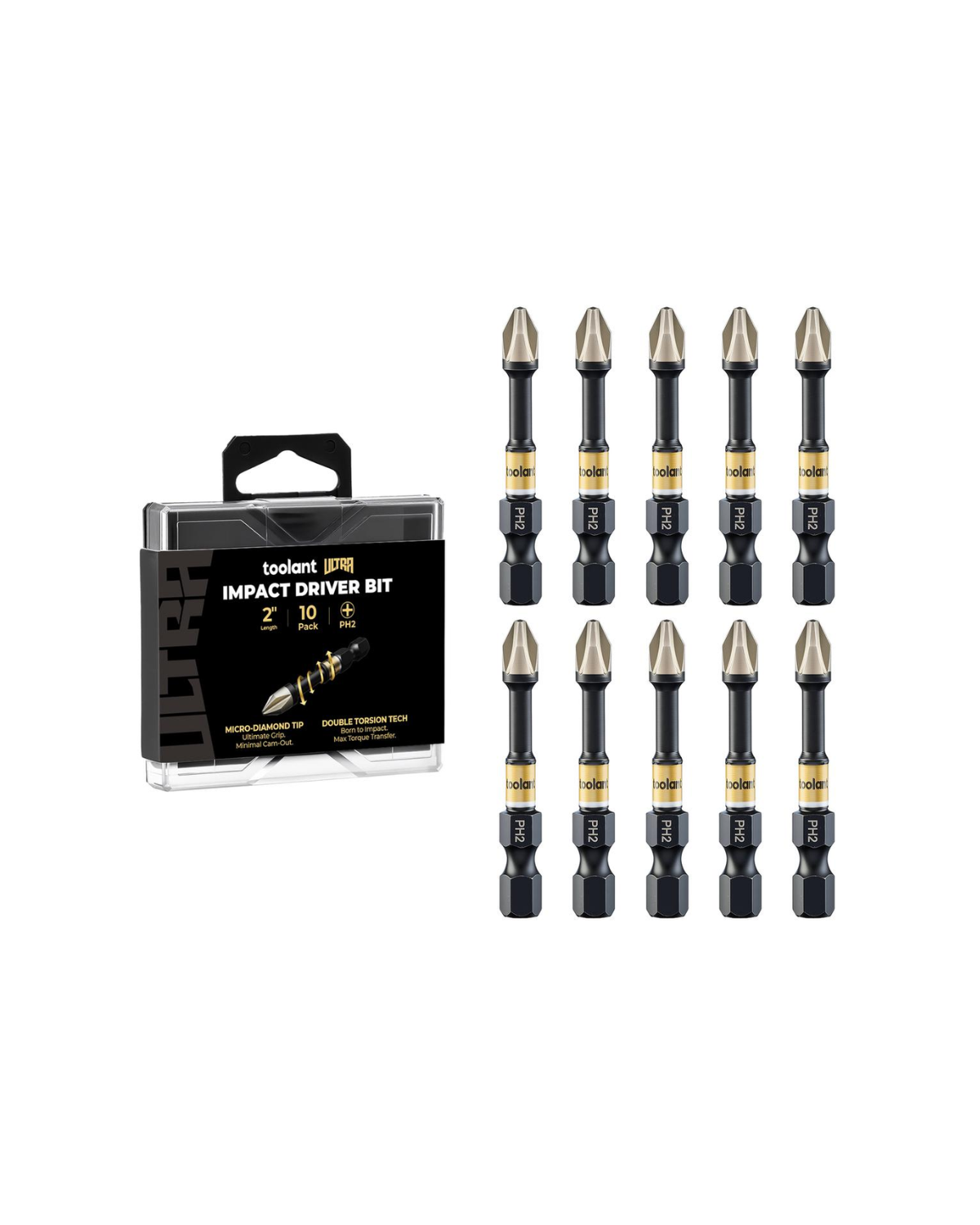 [Ultra] Impact Driver Bit Set, Phillips PH1/PH2/PH3