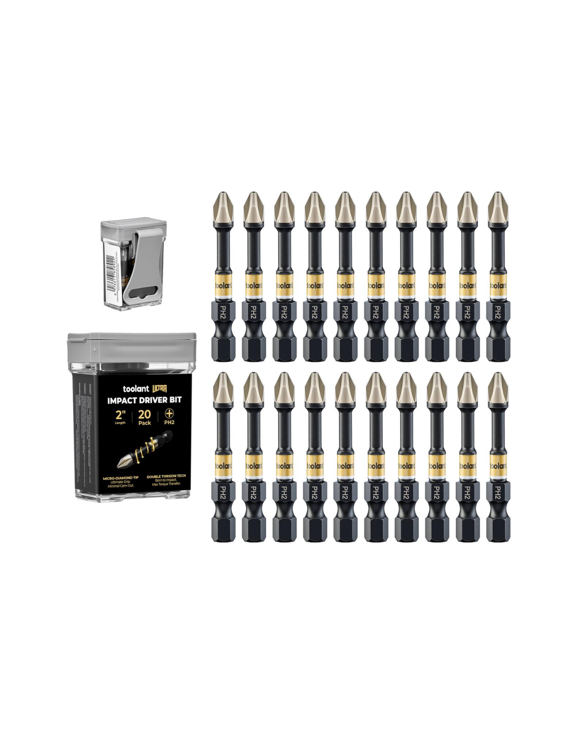 [Ultra] Impact Driver Bit Set, Phillips PH1/PH2/PH3