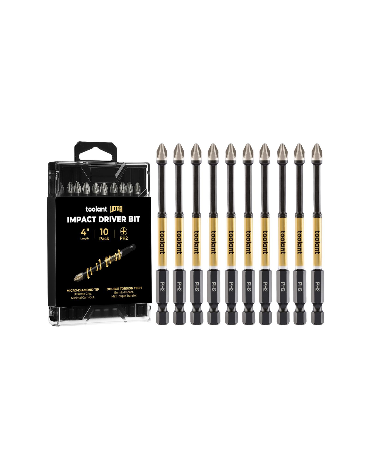 [Ultra] Impact Driver Bit Set, Phillips PH1/PH2/PH3