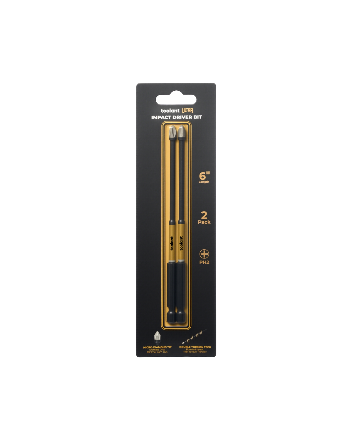 [Ultra] Impact Driver Bit Set, Phillips PH1/PH2/PH3
