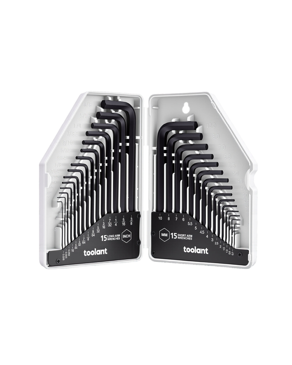 Metric & SAE Hex Key Allen Wrench Set, 30pcs