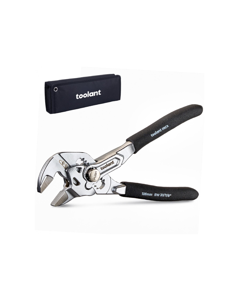 Chrome Pliers Wrench, 5"/7"/10"/12"