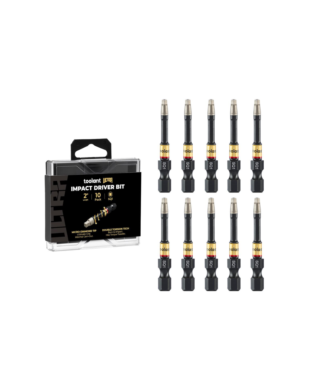 [Ultra] Impact Driver Bit Set, Square SQ1/SQ2/SQ3