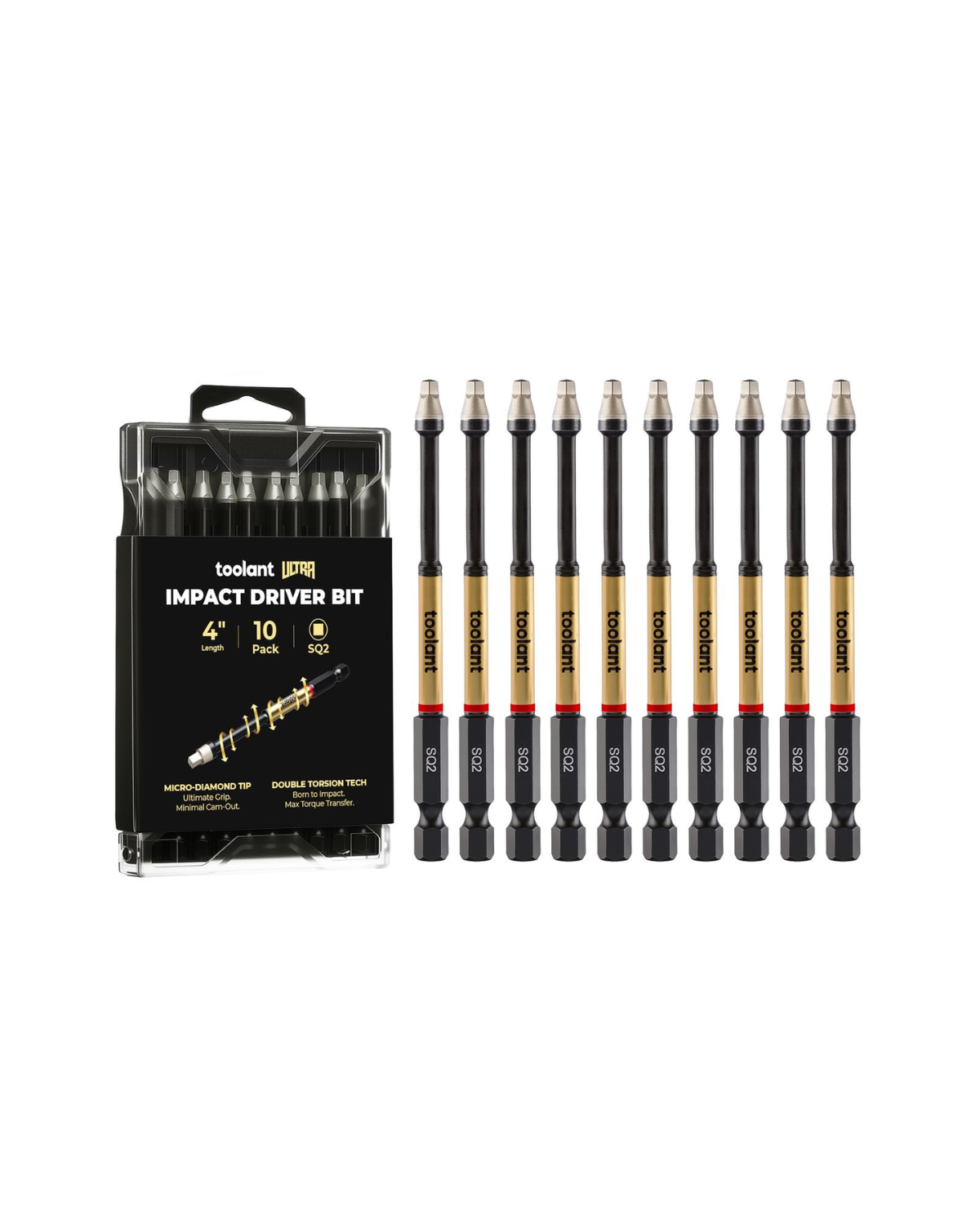 [Ultra] Impact Driver Bit Set, Square SQ1/SQ2/SQ3