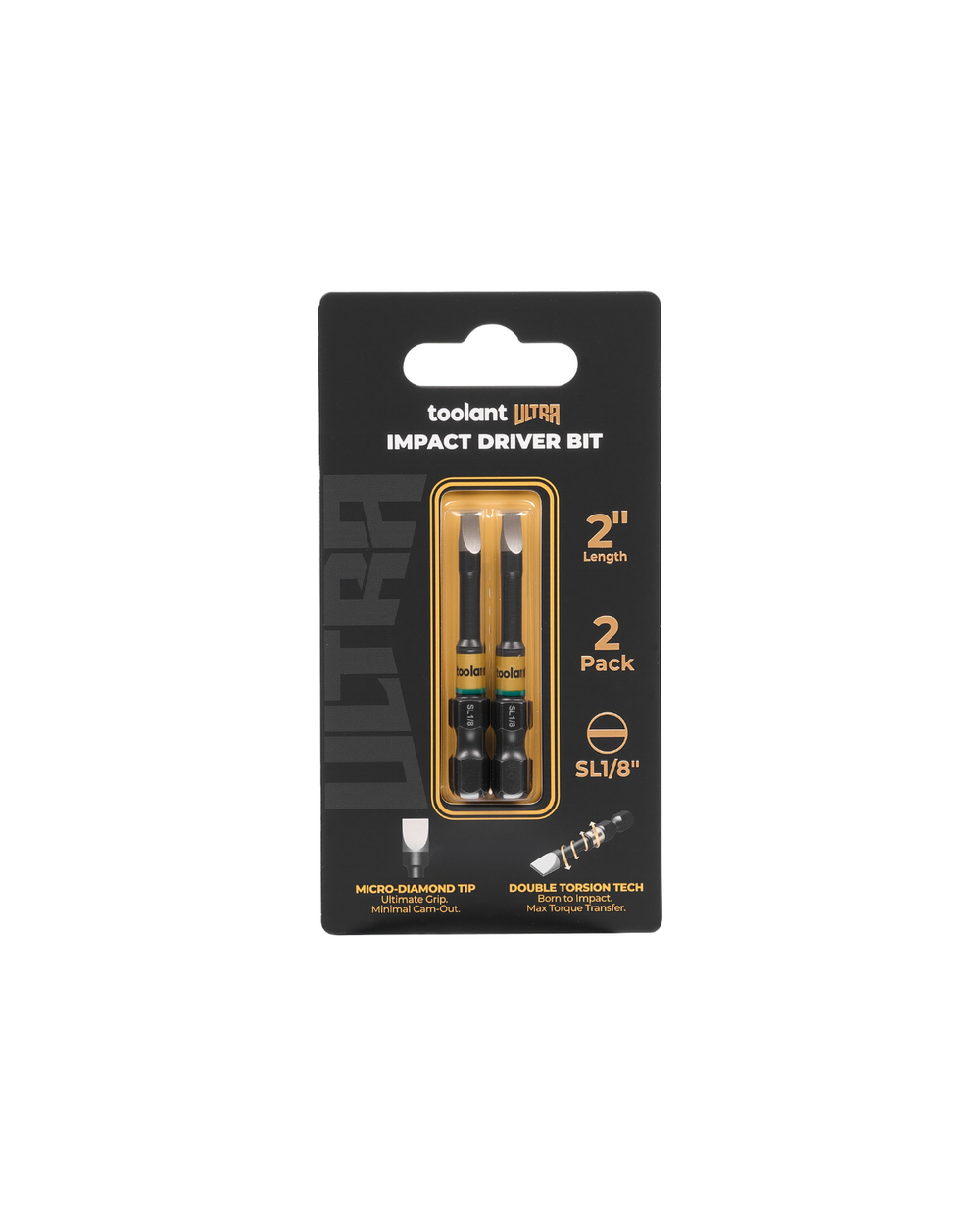 [Ultra] Impact Driver Bit Set, Slotted SL1/8"-1/4"