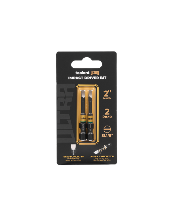 [Ultra] Impact Driver Bit Set, Slotted SL1/8"-1/4"