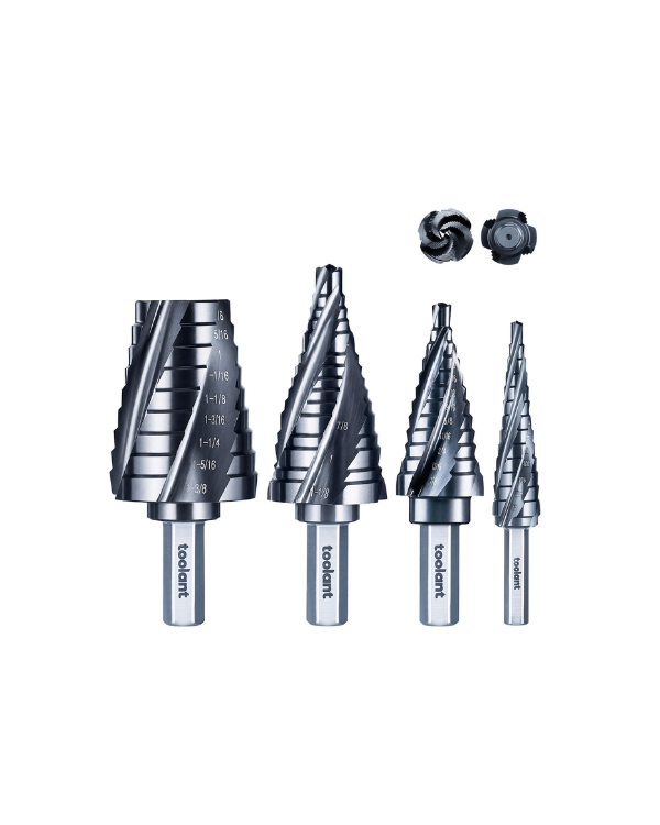 Four Spiral Flute Cobalt Step Drill Bit V2.0