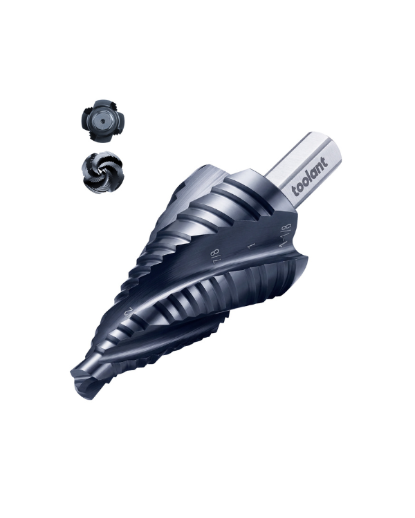 Four Spiral Flute Cobalt Step Drill Bit V2.0