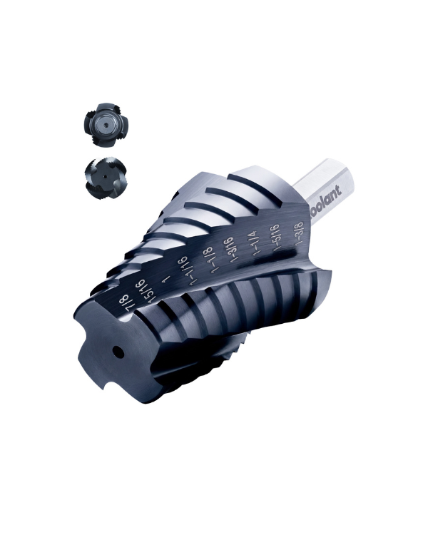 Four Spiral Flute Cobalt Step Drill Bit V2.0
