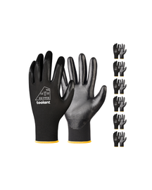 Oil Resistant Nitrile Coating Work Gloves, 12-Pairs
