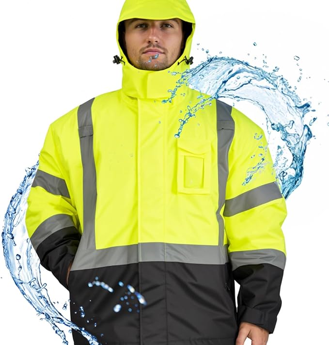 New Version Reflective Waterproof Safety Jackets for Men