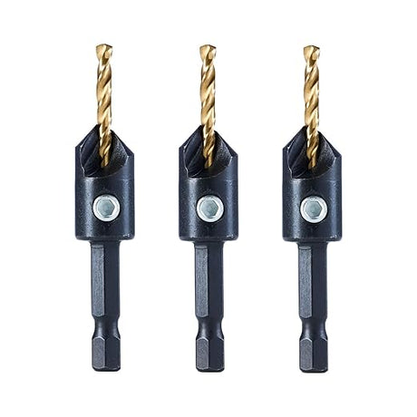 Silence Combination Countersink Drill Bits, #4, #6, #8, #10, #12