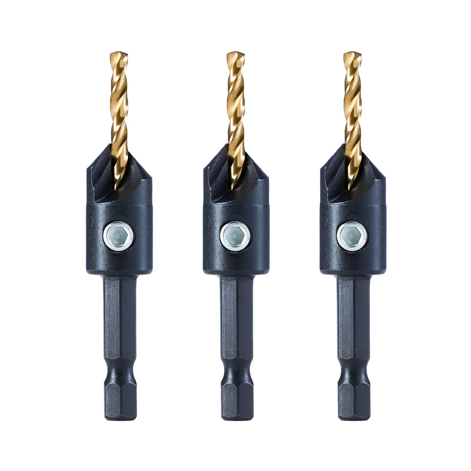 Silence Combination Countersink Drill Bits, #4, #6, #8, #10, #12