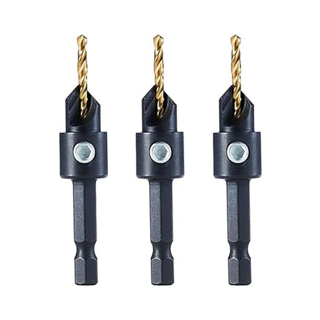 Silence Combination Countersink Drill Bits, #4, #6, #8, #10, #12