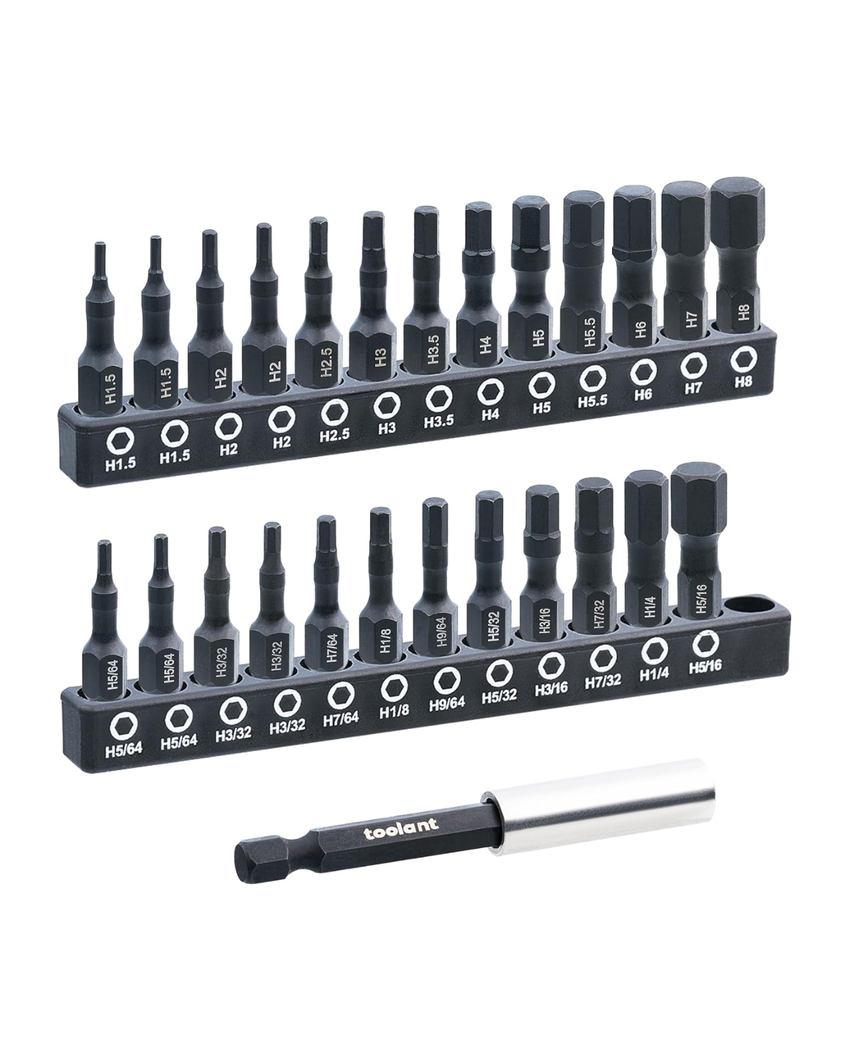 toolant Hex Head Allen Wrench Drill Bit Set, 26Pcs