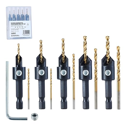 Silence Combination Countersink Drill Bits, #4, #6, #8, #10, #12