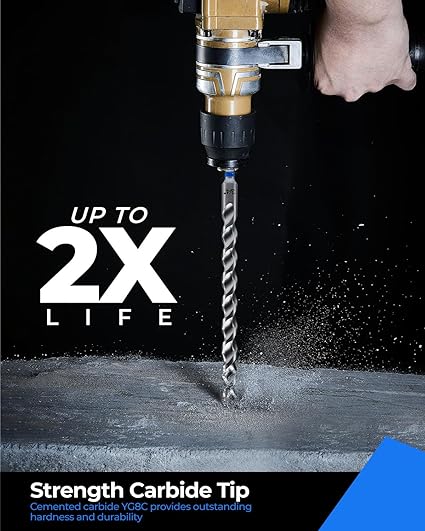 toolant SDS Plus Rotary Hammer Drill Bits Set