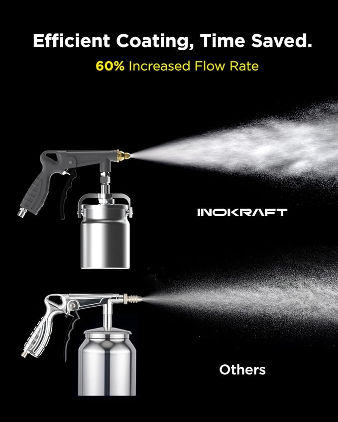 InoKraft Undercoating Spray Gun with Suction Feed Cup
