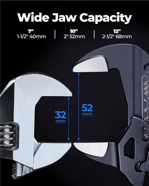 toolant 7/10/12-Inch Adjustable Plier Wrench