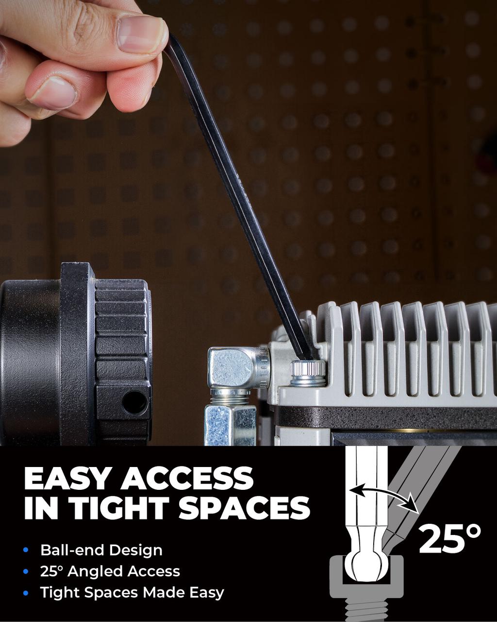 Metric & SAE Ball End Allen Wrench Set, 26pcs