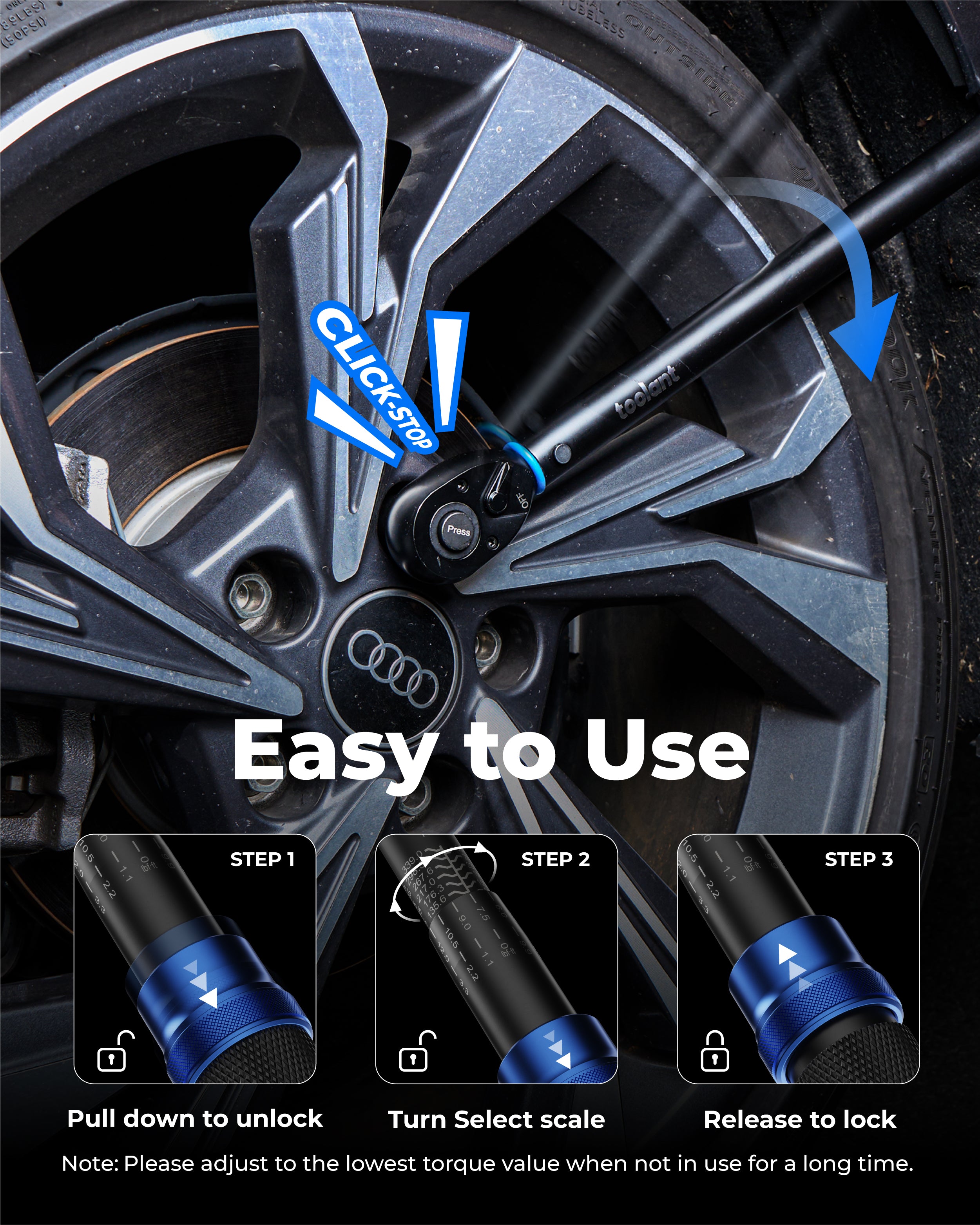 1/2" Click Torque Wrench Set