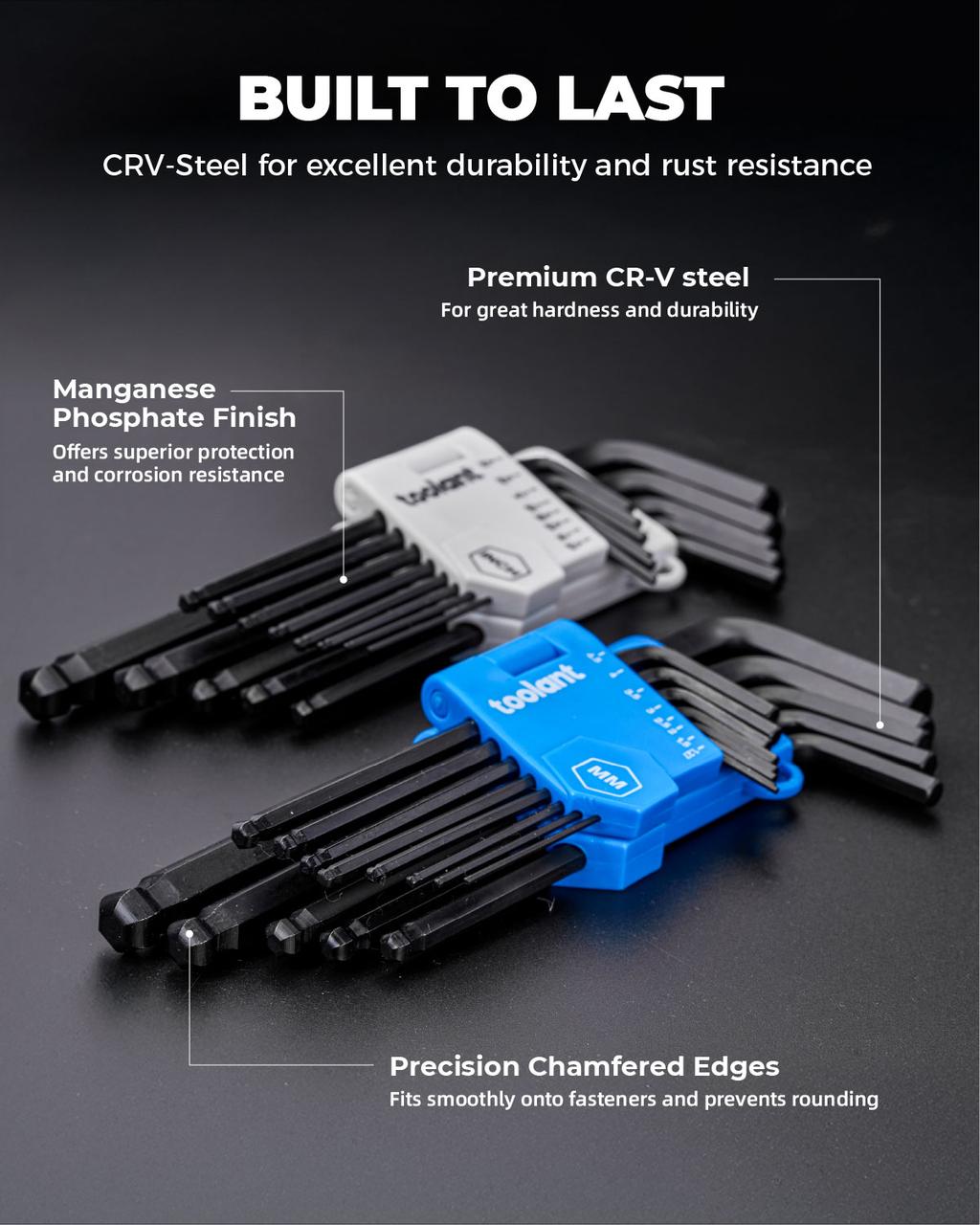 Metric & SAE Ball End Allen Wrench Set, 26pcs