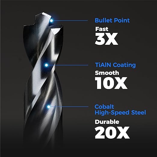 Pro M35 Noir-Ti Cobalt Drill Bit Set